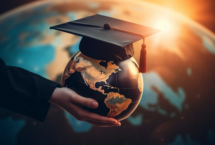 Graduation Cap In a Globe
