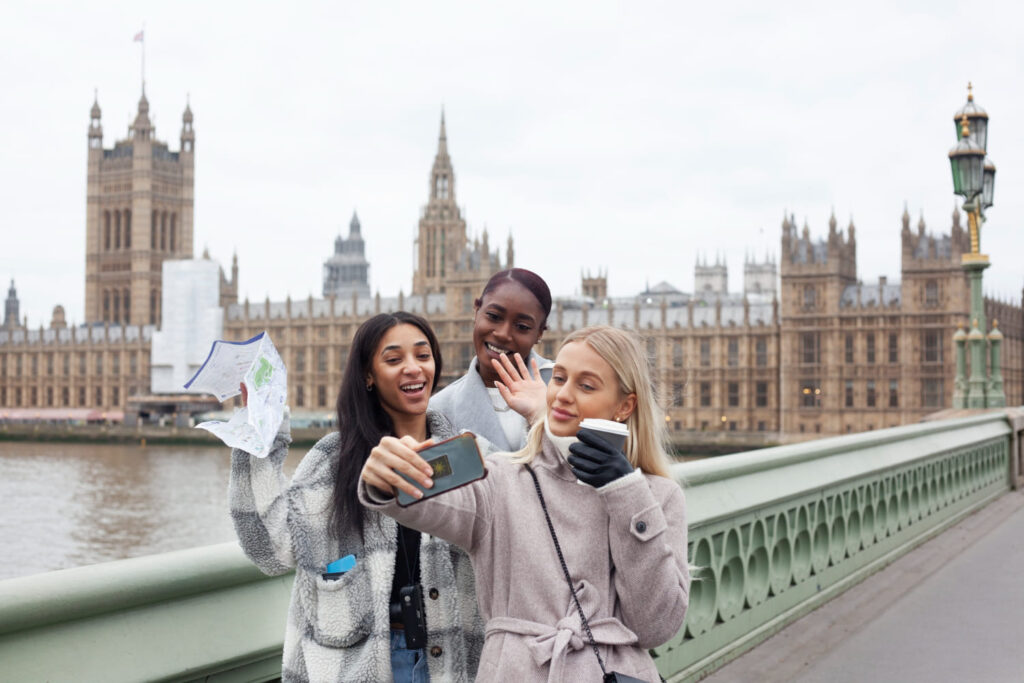 three foreign students pursuing Affordable Study Abroad Programs in the UK